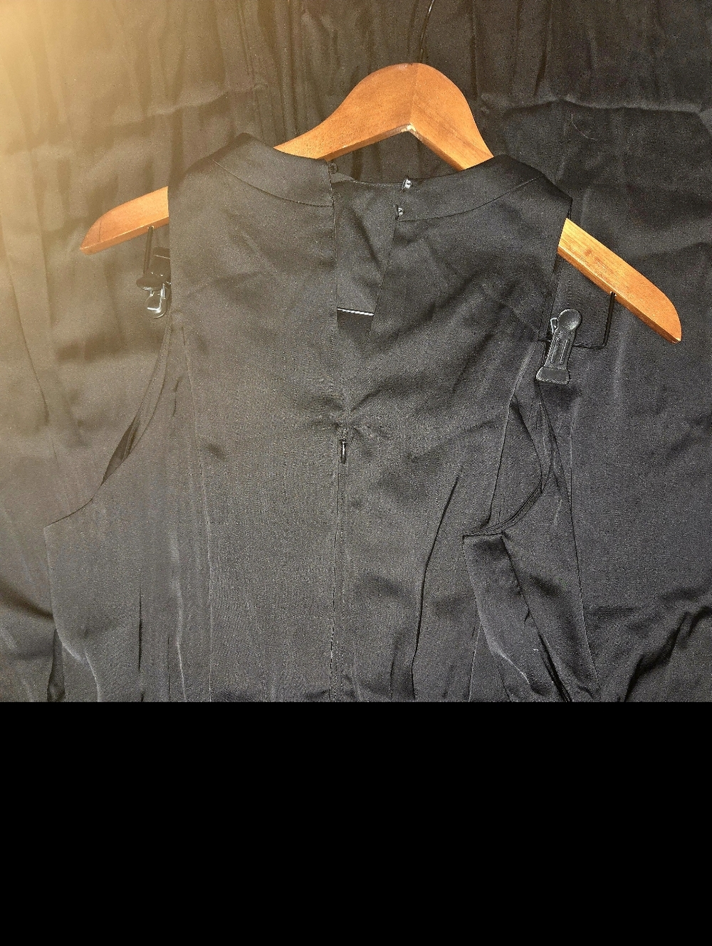 Abercrombie & Fitch Black Sleeveless Wide-Leg Jumpsuit Size L NWT - Picture 10 of 16